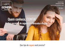 Tablet Screenshot of confiaseguros.com.br